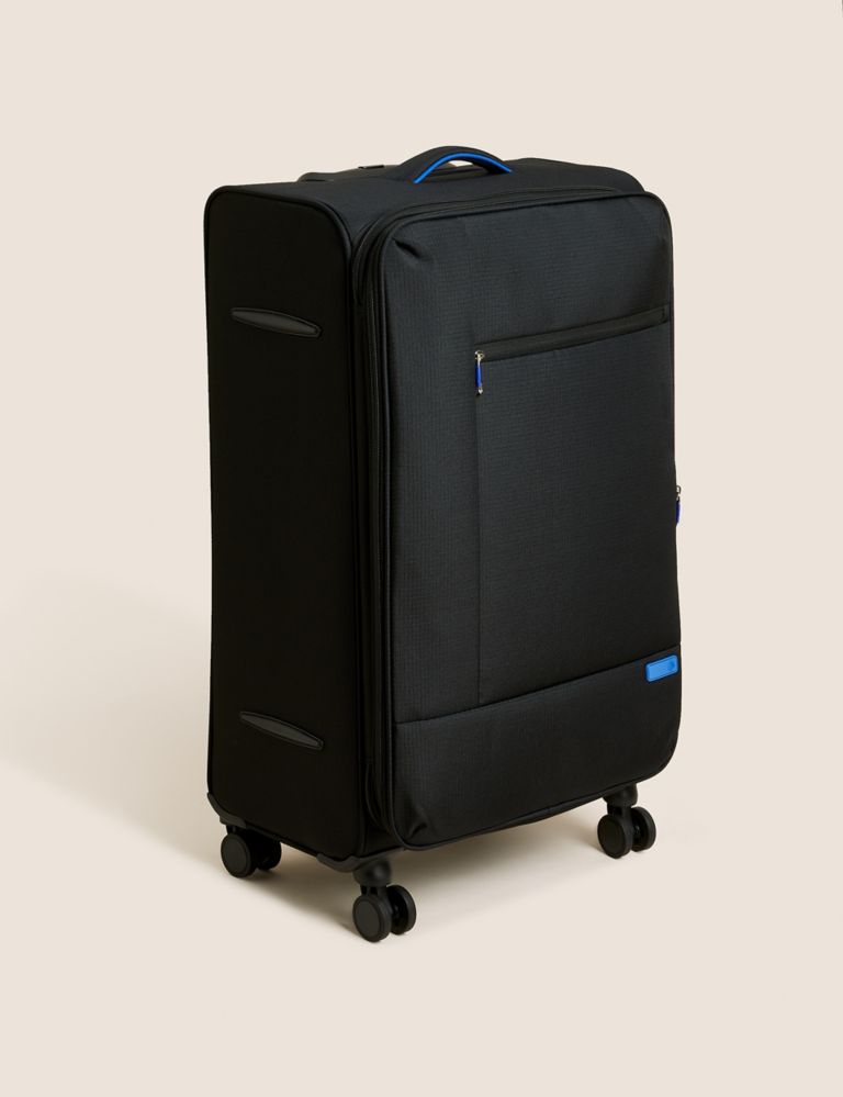 Seville 4 Wheel Soft Large Suitcase 1 of 7