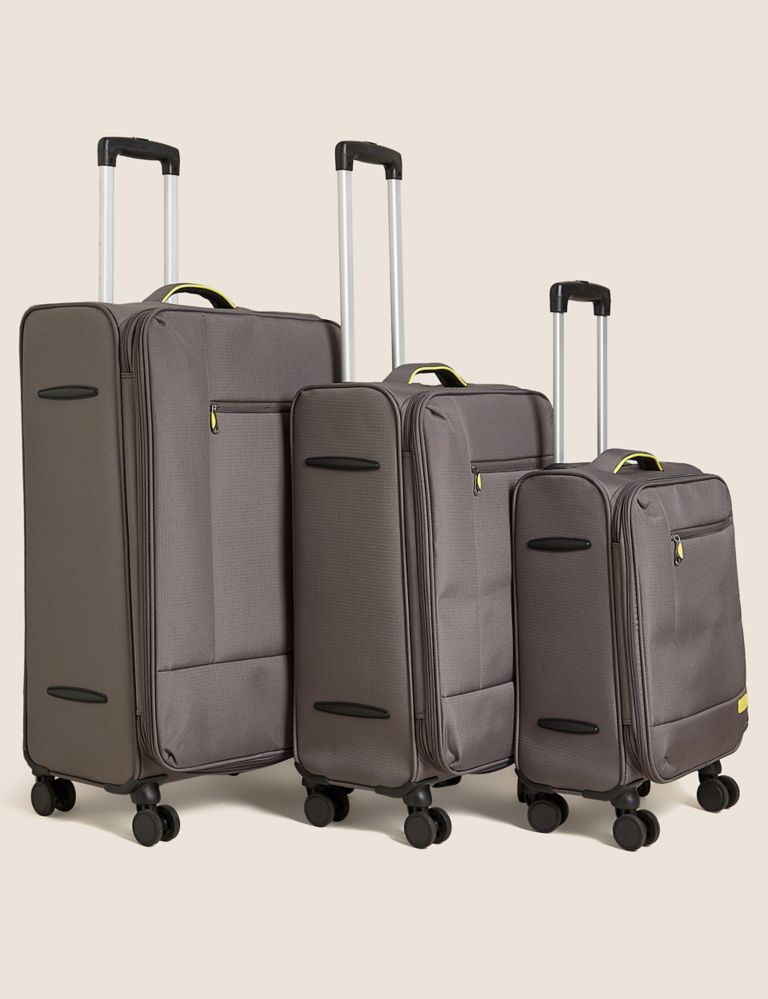 Seville 4 Wheel Soft Medium Suitcase 5 of 7