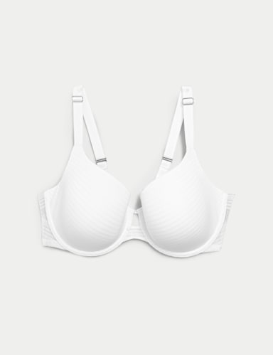 Shape Define™ Striped Wired T-Shirt Bra A-E 2 of 5