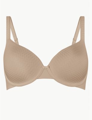 MARKS AND SPENCER FULL CUP T-SHIRT BRA - SIZE 30G - ALMOND - BNWT 