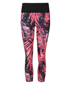 Shard Abstract Print Straight Leg Leggings with Comfort™ Technology Image 2 of 6