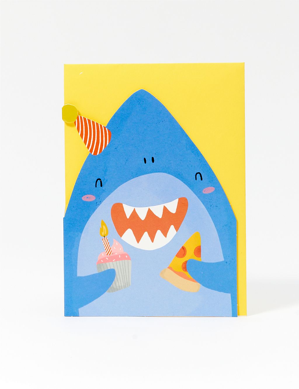 Shark Cut Out Birthday Card 1 of 1