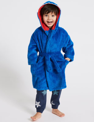 boys shark dressing gown