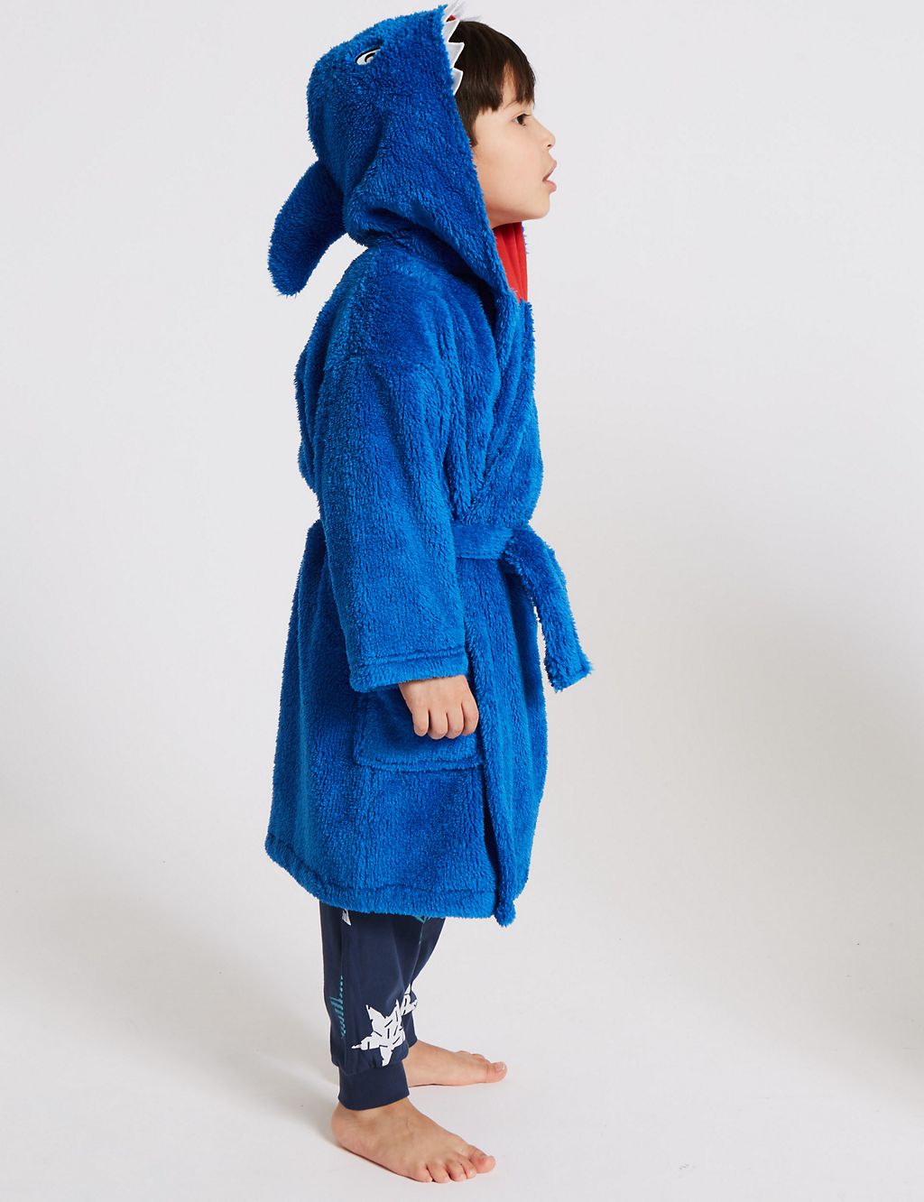 Shark Dressing Gown with Belt (1-8 Years) 2 of 3