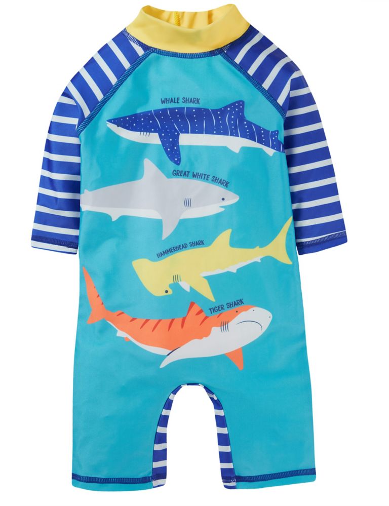 Shark Graphic All In One Swimsuit (0-4 Yrs) 2 of 6