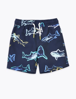 daddy shark swim trunks