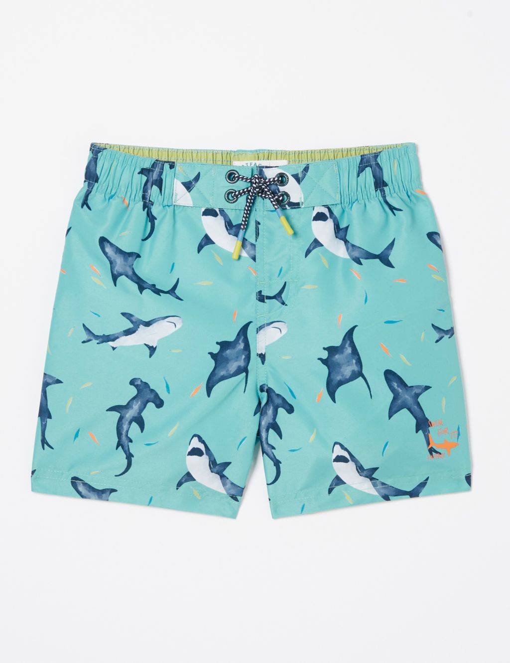 Shark Swim Shorts (3-13 Yrs) 1 of 4