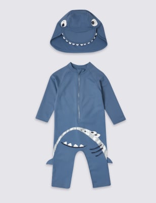 Shark Swimsuit Set (3 Months - 7 Years) Image 1 of 2