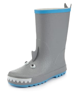 boys shark wellies