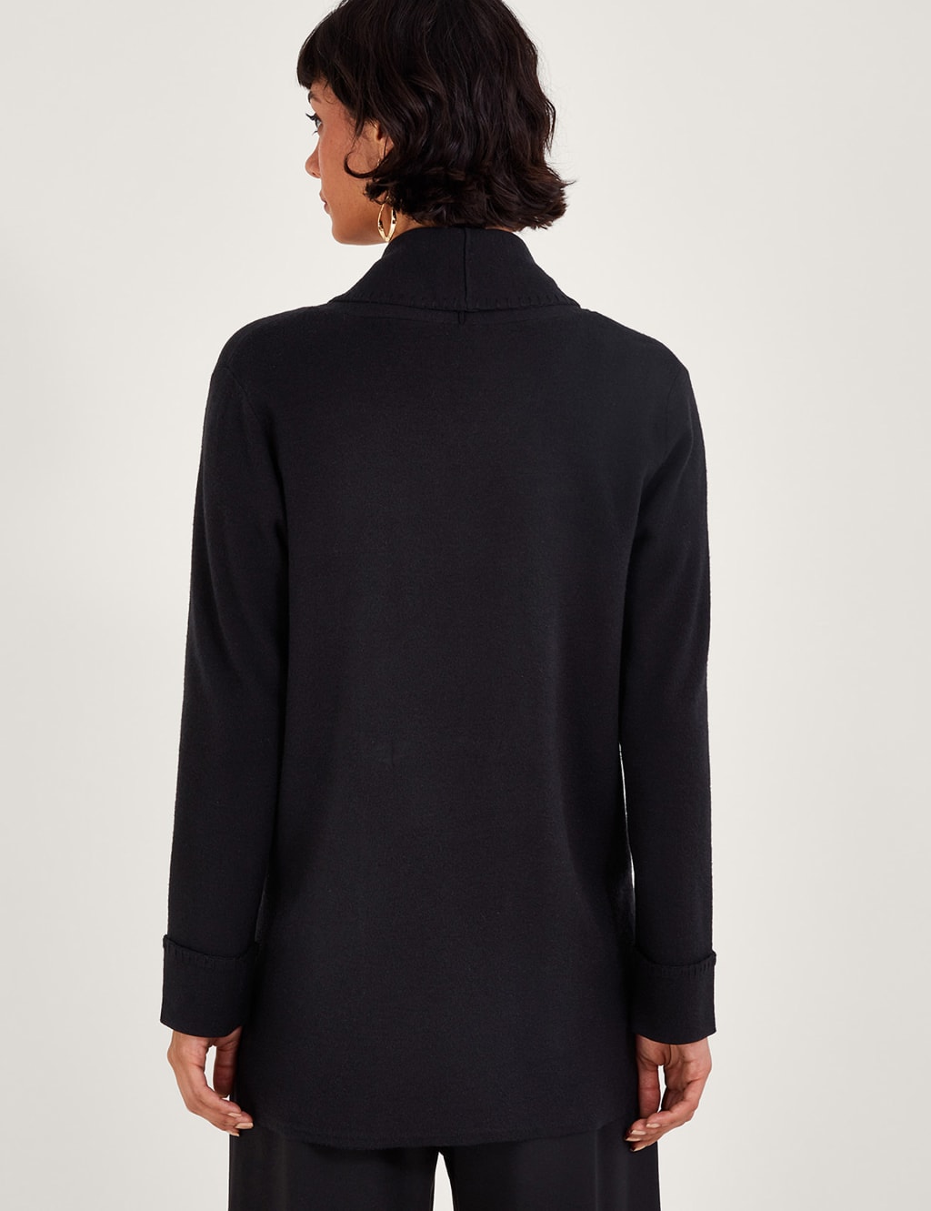 Long on sale black coatigan