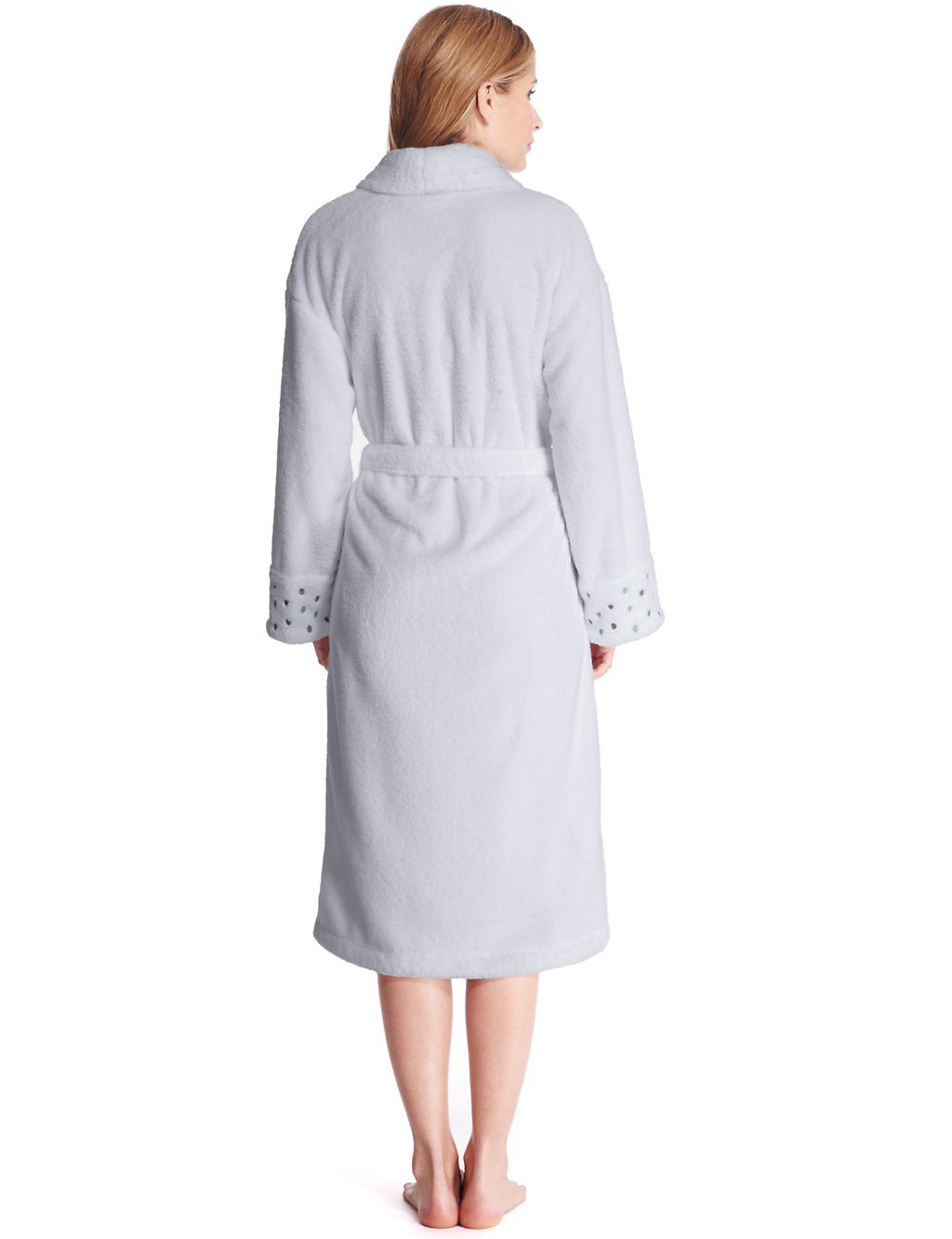 Shawl Collar Spotted Dressing Gown 2 of 4