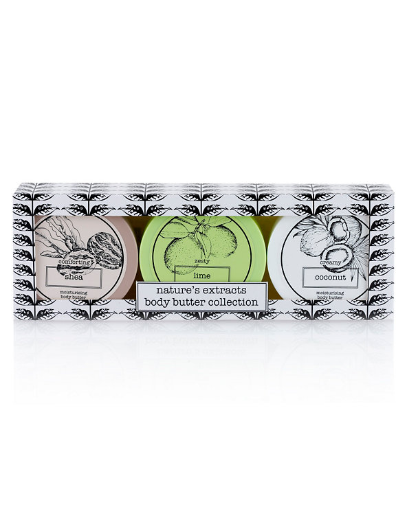 Shea, Lime & Coconut Body Butter Trio Image 1 of 2