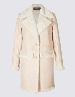 Marks and spencer outlet shearling jacket