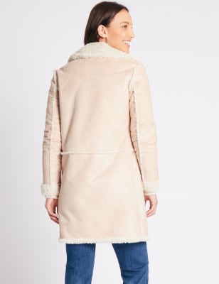 Marks & Spencer is selling a chic faux shearling coat