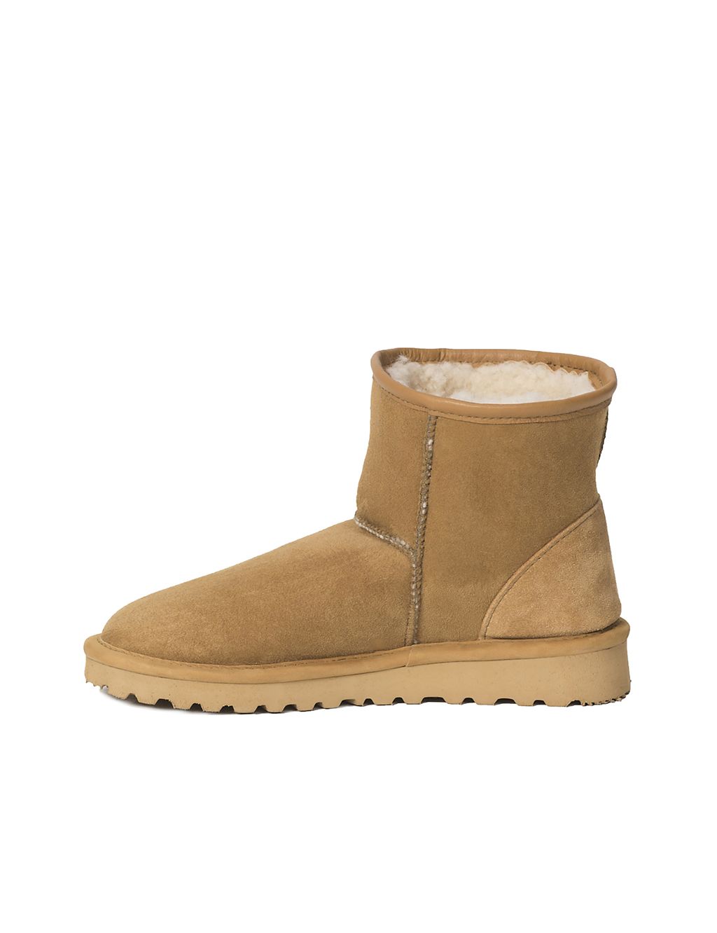 Sheepskin Flat Ankle Boots 2 of 4