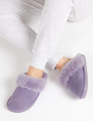 Purple on sale slippers ladies