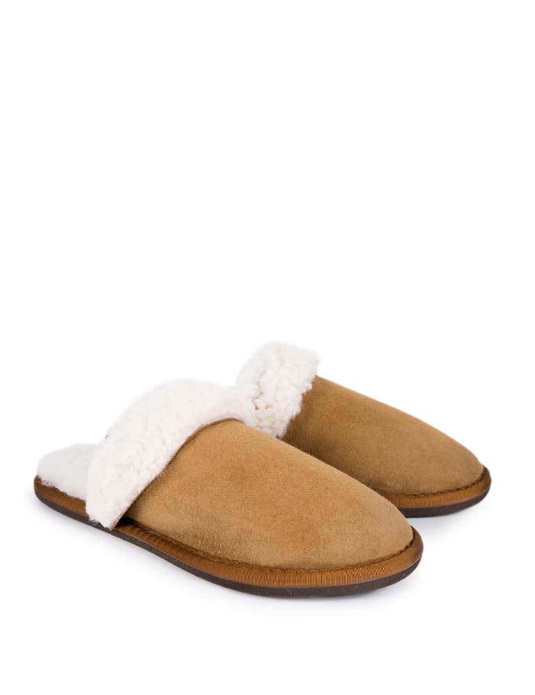 Minnetonka women's sheepskin mule slipper sale