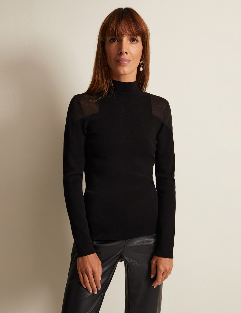 Sheer Cold Shoulder Top Phase Eight M S