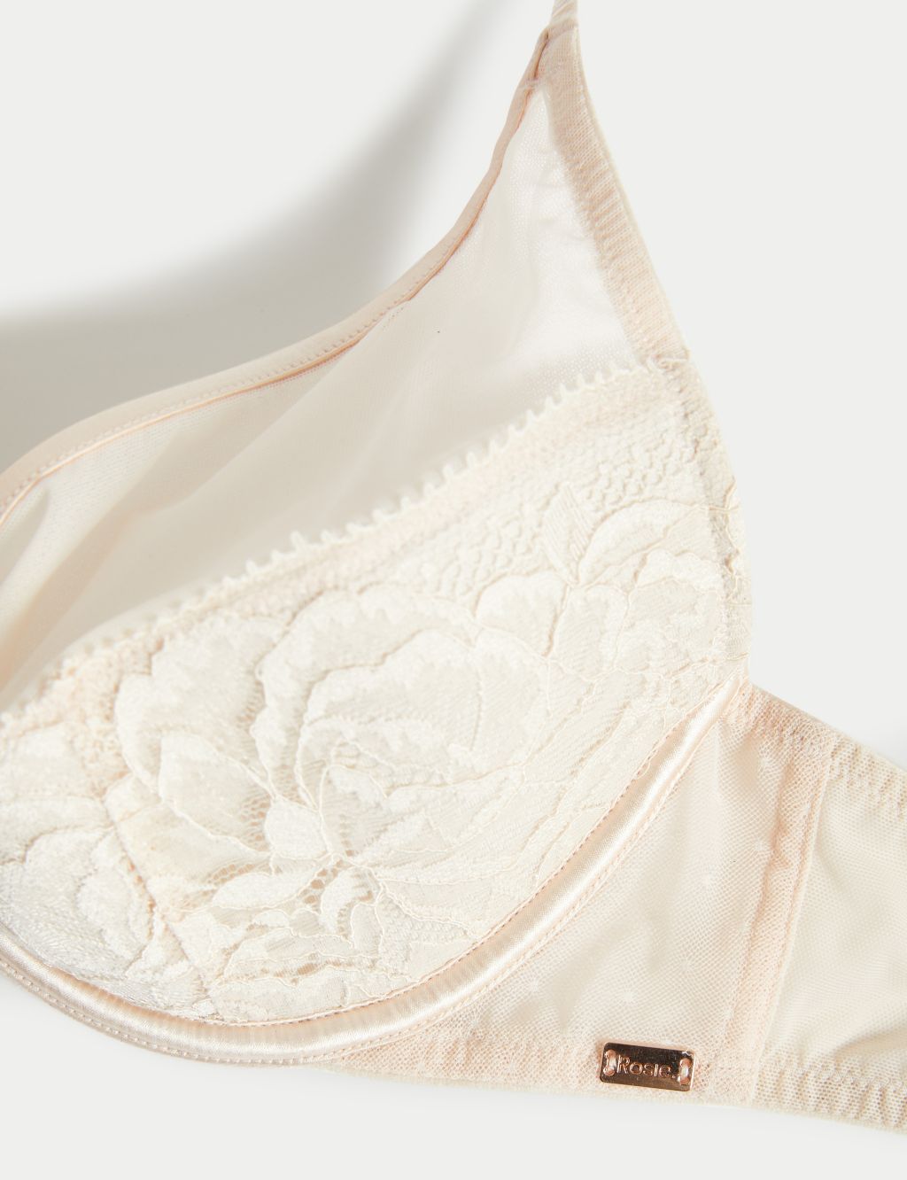 Sheer and Lace Beau Wired Plunge Bra (A-E) 4 of 7