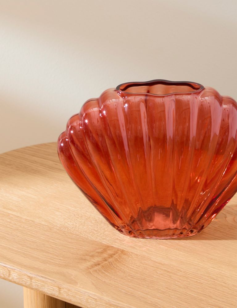Shell Glass Vase 1 of 4
