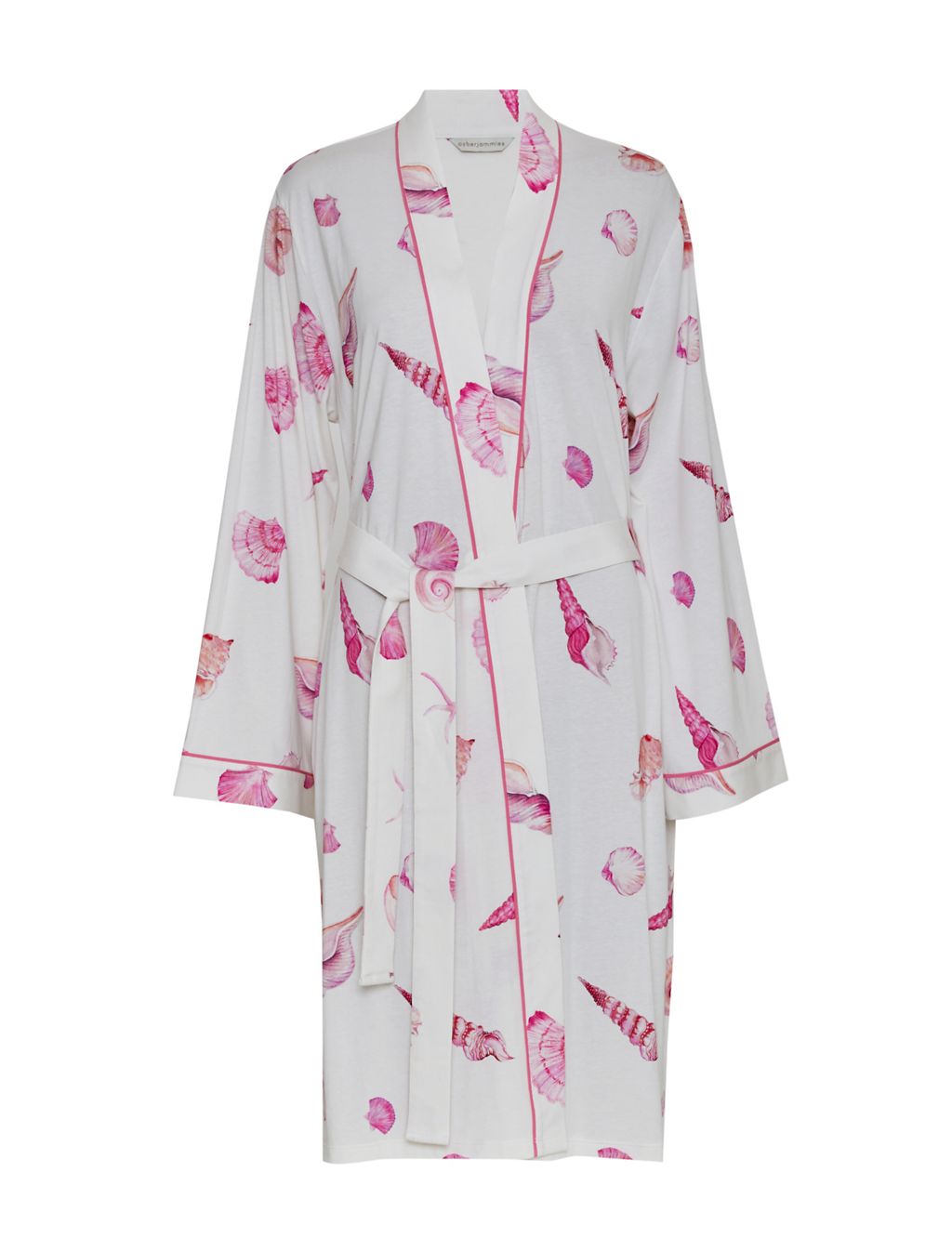 Shelly Cotton Modal Jersey Dressing Gown 1 of 4