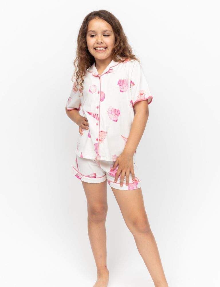 Shelly Cotton Modal Jersey Shortie Set (2-13 Yrs) 1 of 4