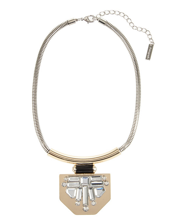 Shield Jewel Pendant Necklace Image 1 of 1