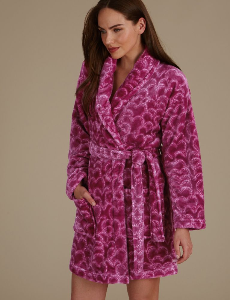 Shimmer Heart Print Dressing Gown 1 of 6