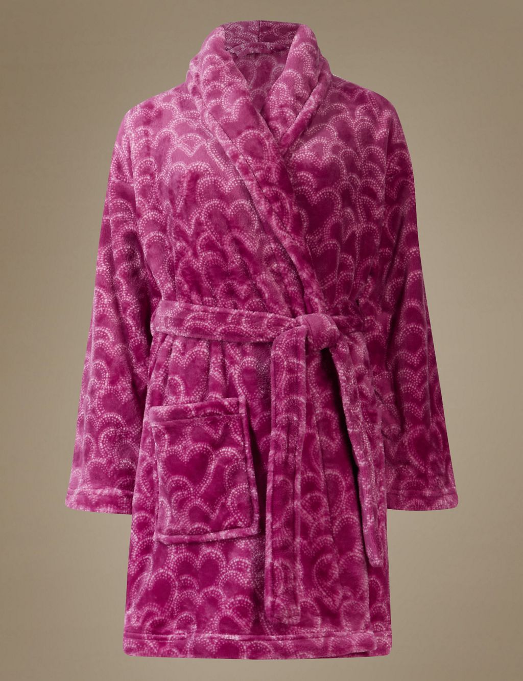 Shimmer Heart Print Dressing Gown 1 of 6
