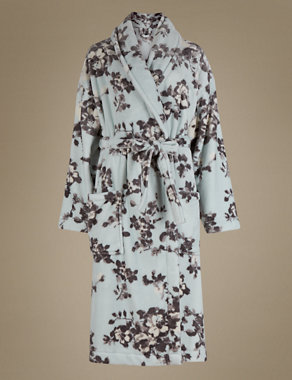 Shimmer Soft Floral Dressing Gown Image 2 of 5