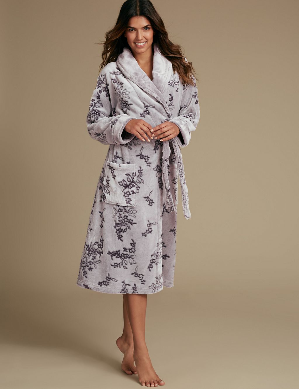 Shimmersoft™ Floral Print Dressing Gown 3 of 6