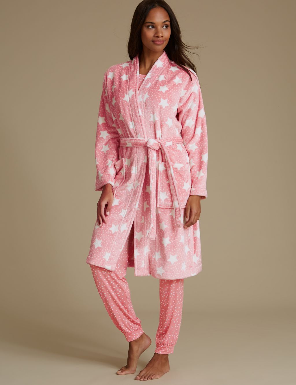 Shimmersoft™ Star Print Dressing Gown 3 of 7