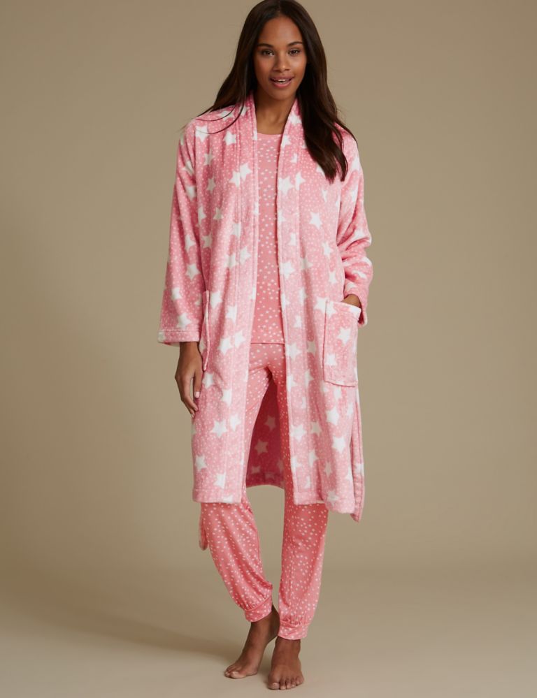 Shimmersoft™ Star Print Dressing Gown 5 of 7