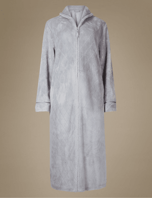 m&s dressing gown with zip