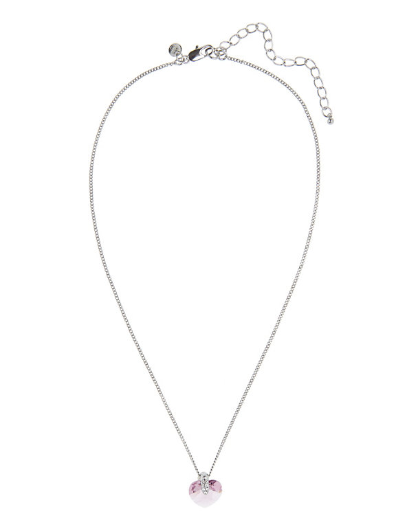 Shining Heart Pendant Necklace MADE WITH SWAROVSKI® ELEMENTS Image 1 of 2