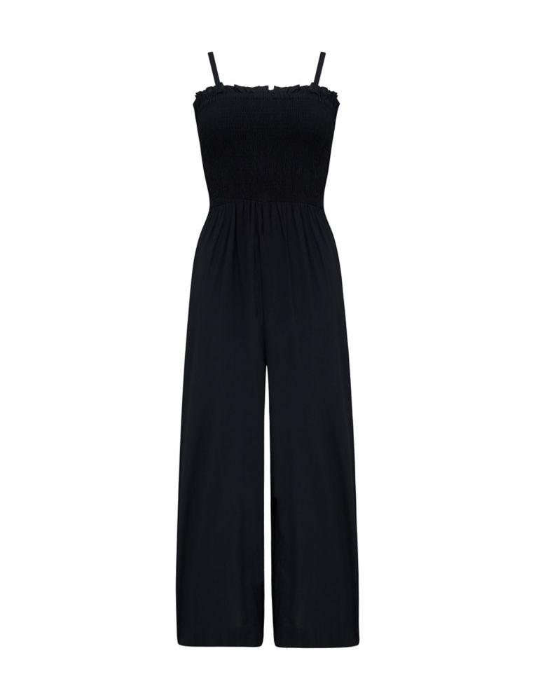 Shirred Cropped Jumpsuit 2 of 5