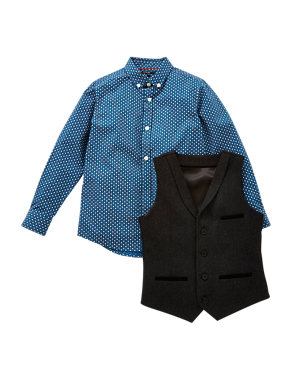 Shirt & Waistcoat Outfit (5-14 Years) Image 2 of 5