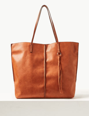tan shopper handbag