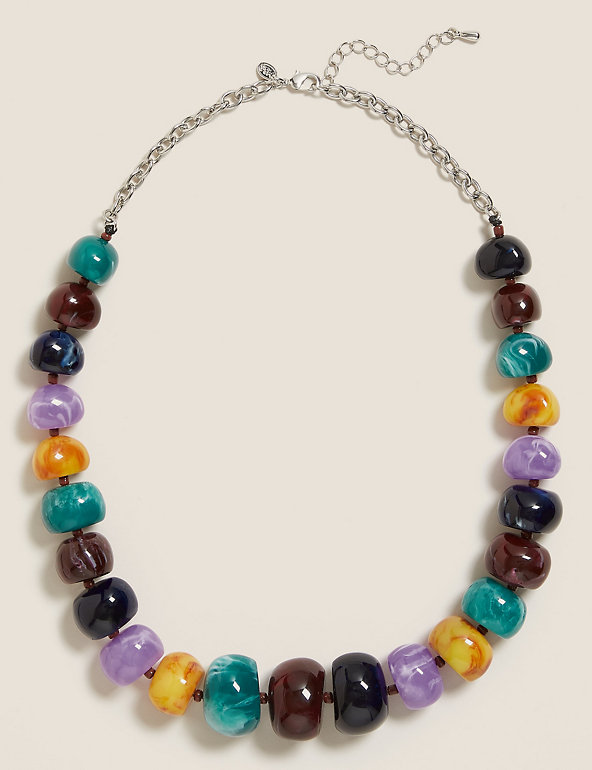 Short Chunky Pebbled Statement Necklace Image 1 of 1