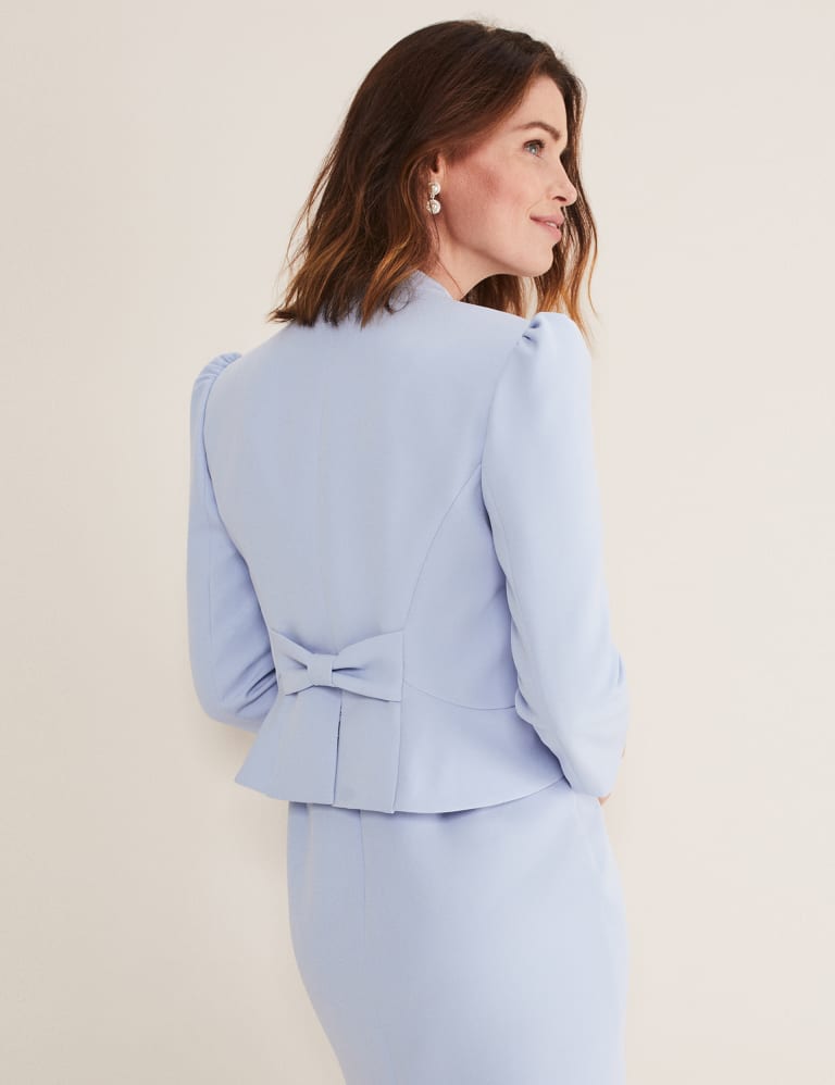 Light blue online short jacket