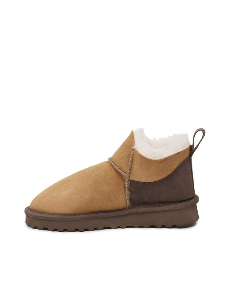 Short Sheepskin Lining Flat Ankle Boots 3 of 6