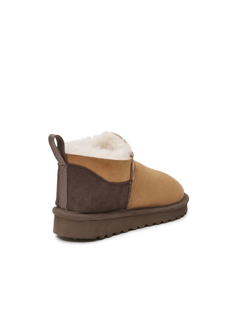 Short Sheepskin Lining Flat Ankle Boots 4 of 6