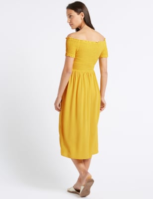 marks and spencer bardot dress