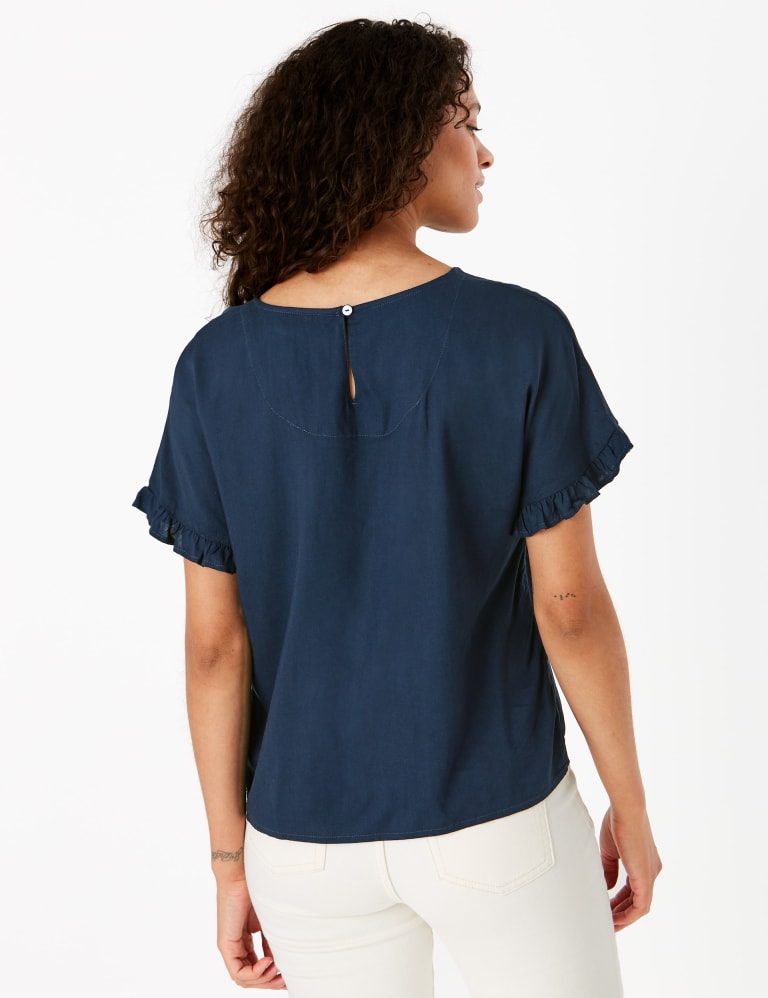 m&s short sleeve blouses