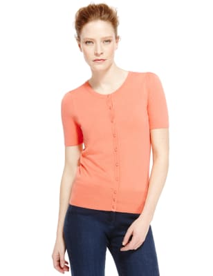 M&s short sleeve cardigan sale