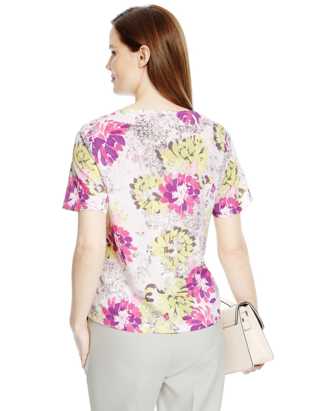 Short Sleeve Floral Blouse 4 of 4