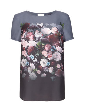Short Sleeve Floral T-Shirt Image 2 of 4