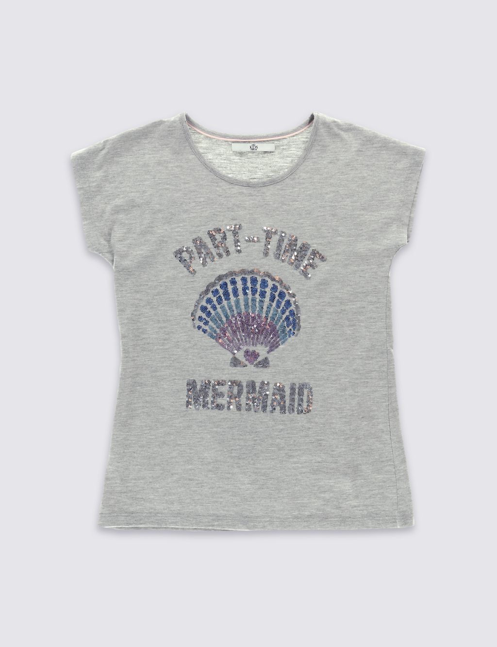 Short Sleeve Mermaid T-Shirt (5-14 Years) 1 of 3