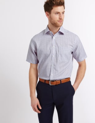 m&s non iron short sleeve shirts