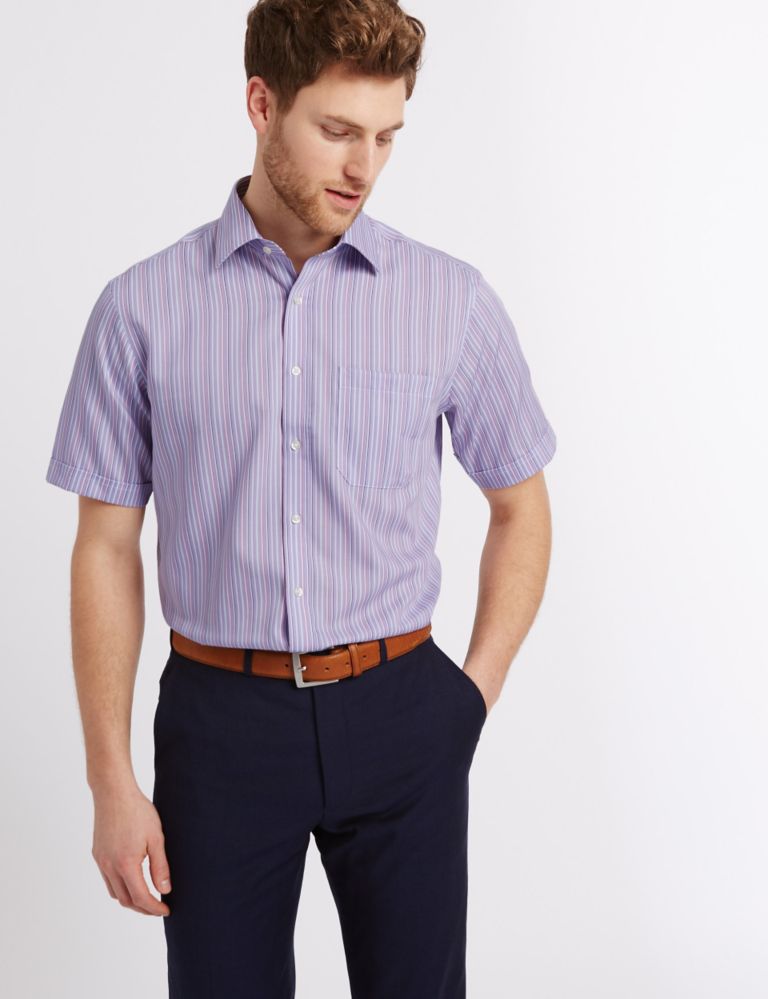 Short Sleeve Non-Iron Regular Fit Shirt 1 of 4